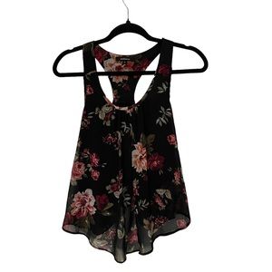 Ambiance floral razor back tank top